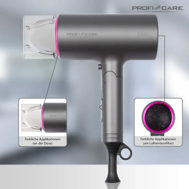 Фен Profi Care PC-HT 3073 Pink